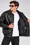 Erkek oversize deri ceket - 2