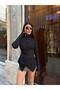 Women's Asymmetrical Cut Button Closure Knitwear Blouse - 6