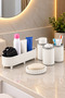 5-Piece Decorative Bathroom Set White