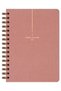 2027 Year A5 Linen Agenda Spiral Bound 15X21 cm - 12 Months Pink - 5