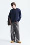 Basic Oversize Yıkamalı Sweatshirt - 2
