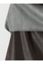 Alita City Farkıyla Xside Brown Faux Leather Straight Mini Women's Shorts Skirt - 6