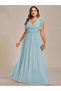 Rochie de ocazie, albastru - 7