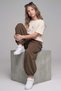 Girl's 9-14 Years Old Cotton Jogger Sweatpants Brown - 2