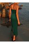 Rochie maxi, verde - 5