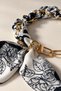 Patterned Scarf Chain Bag Accessory - 3