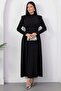 High Neck Halter Long Sleeve Dress Grs4158 - 3