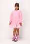 Pink Girls' Dress with Ruffle Sleeves - Freesia - 2