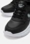 Women's Studded Lace-Up Leather Sneakers Black White - 3