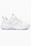 Single-Strap Stretch Elastic Leather Women's Sports Shoes; White White - 2