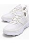 Single-Strap Stretch Elastic Leather Women's Sports Shoes; White White - 3