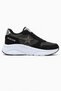 Star Stone Laced Leather Sports Shoes; Black and White - 2