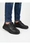 Men's Black Genuine Leather Orthopedic Sole Casual Shoes