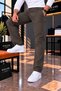 Men's Regular Fit Comfortable Cut Fabric Trousers - 5
