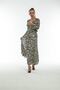 Zebra Patterned Velvet Dress with Belt
