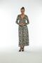 Zebra Patterned Velvet Dress with Belt - 4
