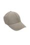 Unisex Beige Suede Adjustable Cap with Velcro on the Back Baseball Cap Hat Pkr1109339 - 3
