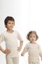 Underwear 500 Cream Children Unisex Short Sleeve Wool Undershirt Thermal Undershirt - 2