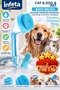Silicone Cat and Dog Washing Brush with Shampoo Reservoir, Pet Bath Brush with Massage