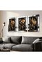 Modern Plants in a Vase 3 Piece Plexiglass Mirrored Table - 2