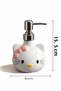 400 ml Countertop Ceramic Liquid Soap Dispenser and Detergent Dispenser in Kit - 4