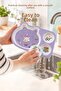 Kral Şakir Figured 3-Compartment Melamine Children's Plate - Durable Bpa Free Nutrition Plate - Canan, Purple - 5