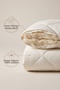 King Size 100% Natural Lamb Wool Quilt with Cotton Cover, Odorless, Anti-Sweat, Washable 220X240 cm - 4