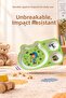Kral Şakir Figured 3-Compartment Melamine Children's Plate - Durable Bpa Free Nutrition Plate - Remzi, Green - 3