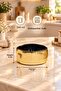 3-Piece Glass Snack Bowl Set 260 ml Gold Titanium Coated Decorative Presentation Bowl Turkish Delight Bowl Gift Dowry Box - 5