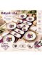 Başak Lila Series 6-Person 14-Piece Modern Breakfast/Brunch Set - 2