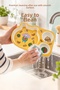 Kral Şakir Figured 3-Compartment Melamine Children's Plate - Durable Bpa Free Nutrition Plate - Kral Şakir, Yellow - 5