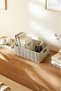Washable Gray Pp Rattan Closet Laundry Children's Room Toy Organizer Storage Basket Organizer 39X29X13 - 2