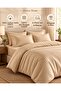 100% Cotton Satin 6-Piece Double Duvet Cover Set with Fitted Sheet – 83 Thread Count - 3