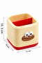 Red Decorative Desktop Pen Holder – Dual Compartment Organizer - 2