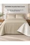 Astana Nubuck Double-Sided King Size Bedspread Set 240X260 Cm, with 2 Pillowcases 50X70 cm