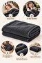 Wellsoft Baby Kids Blanket 100X150 cm Soft Swaddle Stroller Nursery Kindergarten Cover |   Anthracite - 6