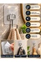 8-Piece Self-Adhesive Transparent Hook Hanger – Multi-Purpose Wall Hanger with Metal Hooks for Installation Without Drilling - 5