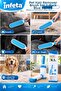 Blue 2-Pack Hair Collector Brush Set Self-Cleaning Cat Dog Hair and Lint Remover - 2