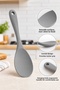 Hard Tip Silicone High Temperature Resistant Fireproof Non-Stick Cooking Spoon (22 cm)