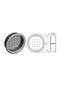 Plastic Grille Round 34mm Chrome (141-0620-1800) - 2