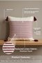 Violet Textured Square Throw Pillow Cover |   Modern Decorative Case with Tassel Detail |   45 X 45 cm - 5