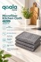 (3 Pieces) Fluffy Textured Microfiber Kitchen Cleaning Cloth 30X30 cm Gray Fluffy - 5