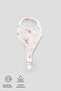 Organic Cotton Baby Ecru Pacifier Holder Bib