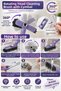 Multi-Purpose Joint Corner and Rail Cleaning Brush with Rotating Head and Tweezers - 3