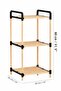 Wooden Bathroom Organizer - 3-Compartment Multi-Purpose Wooden Detachable Shelf for Detergents, Towels, Makeup Organizer - 6