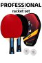 Professional Table Tennis Racket Set with Bag 2 Rackets 2 Balls R409