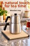 Solid Wood Trivet - Fireproof Non-Stick Teapot Teacup Pan Trivet Pot Mat - 5