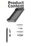 4-Tier Gray Bathroom Organizer Shelf System, Makeup Cosmetic Organizer Shelf - 3