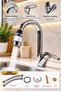 Baston Sink Faucet with Cotton Filter – Purified Sink Faucet – Filtered Water Faucet – Chrome - 5