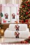 New Year's Gift 100% Cotton Embroidered 2-Piece Bath Towel Set (70X140 cm + 50X90 cm) - 5